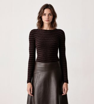 Jersey a rayas chocolate