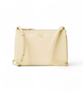 Mini saco duplo a tiracolo bege bege amarelado
