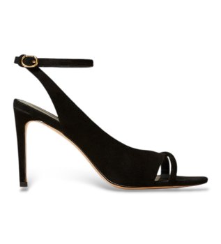 Sandalias de ante negro