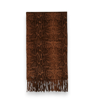 Stola con stampa animalier
marrone