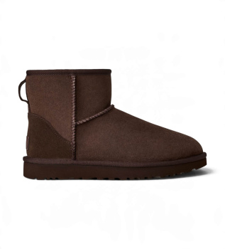Classic Mini II Stiefel aus Fell in Dunkelbraun