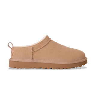 Classic Micro beige enkellaarsjes