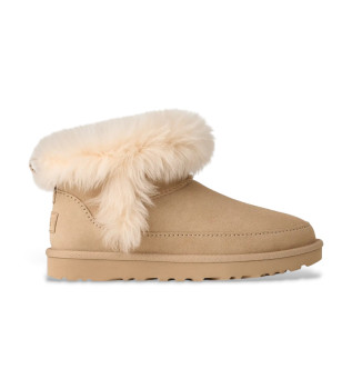 Botines de Piel Classic Ultra Mini Chalet beige