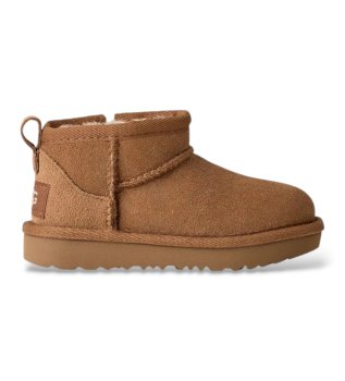 Brune Classic Ultra Mini læderstøvletter
