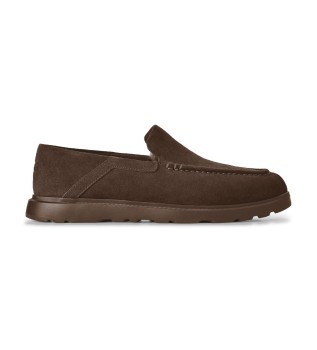 Dark brown Shep leather moccasins
