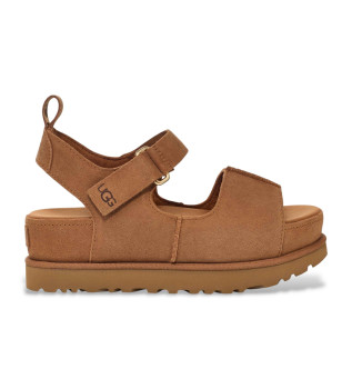 Sandali Goldenstar Hi in pelle marrone