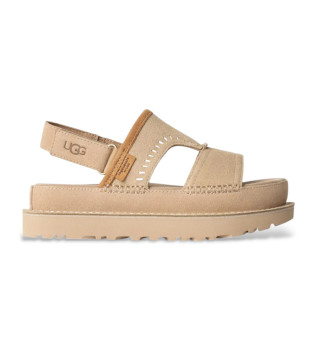 Sandales en cuir beige Goldenstar Regenerate