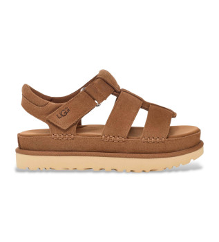 Goldenstar Sandales  lanires en cuir marron