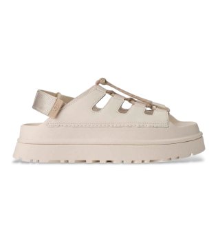 GoldenGlow Toggle beige sandaler