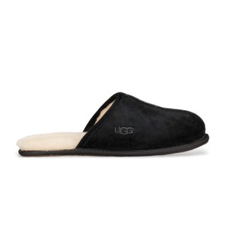 Schuhe aus schwarzem Leder Scuff