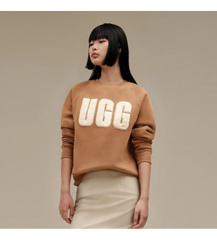 Madeline Fuzzy Logo sweatshirt brun
