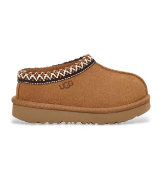 Pantofole in pelle Tasman II marrone