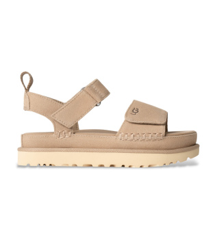 Goldenstar beige leather sandals