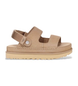 Sandalias de piel Goldenstar Glide beige