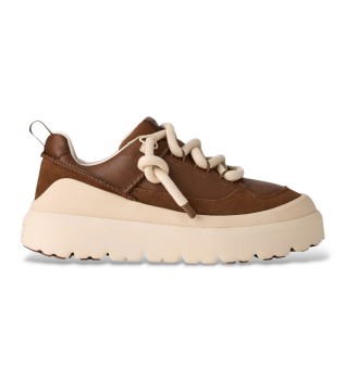 Braune Heritage Utility Sneaker aus Leder