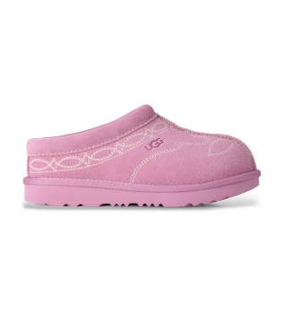 Pantofole in pelle Tasman II Western rosa