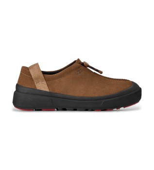 Dark Brown Outpost Tasman Leather Slippers