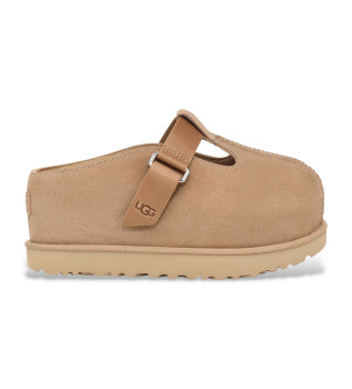 Zoccoli Goldenstar Hi Clog in pelle beige