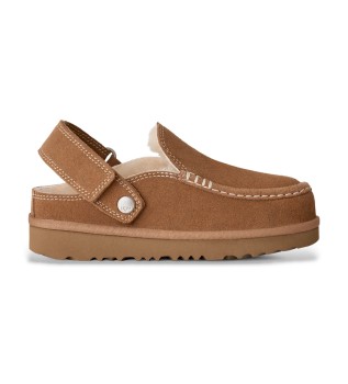 Zoccoli in pelle Goldenstar Evelina marrone