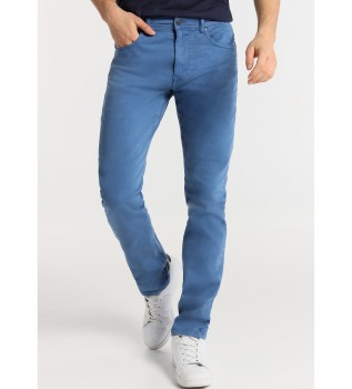 Slim five-pocket trousers - Medium Waist - Size in Inches blue