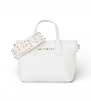 White mini studded bag