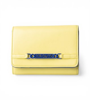 Yellow logo coin purse