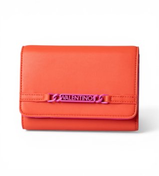 Orange logo coin purse
