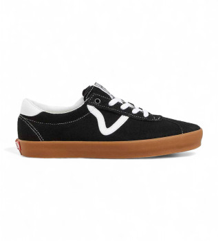 Sapatilhas de couro Sport Low pretas