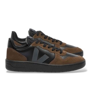 Braune V-10 Prime Sneaker aus Leder