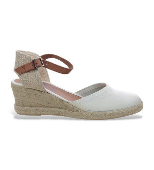 Alpargatas de Piel Malena blanco