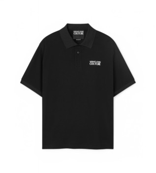 Tシャツ・カットソー VERSACE JEANS SS25 (78GAGT08 CJ01TG03) Versace Jeans Couture Polo Logo noir - Esdemarca Store mode