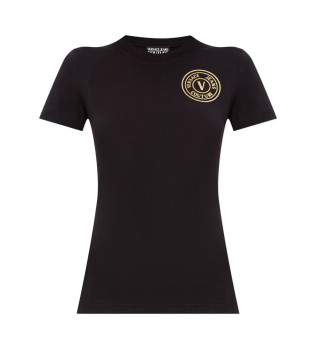 Vestido tipo camiseta V-Emblem Logo negro