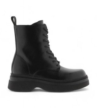 Dublin Enkellaarsjes Zwart Veters