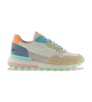 Trainers Luna Nylon & Splitleer veelkleurig