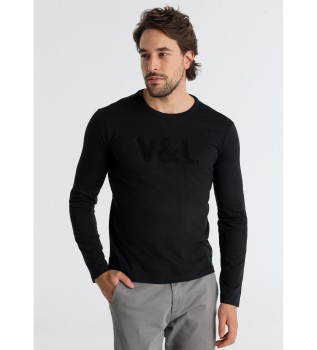 T-shirt en chenille noir