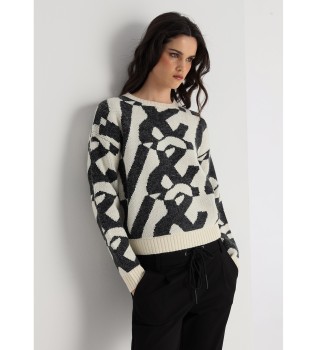 Pull imprim logo off-white