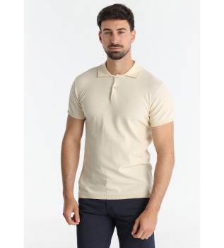 Polo beige  manches courtes