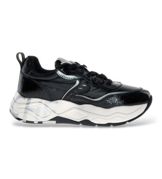 Læder Club105 sneakers sort