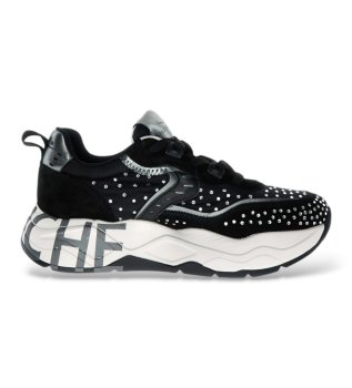 Club105 Black Leather Sneakers