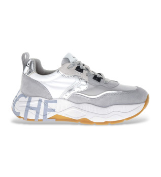 Leather Sneakers Club105 grey