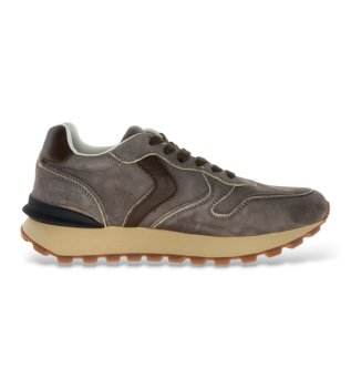 Baskets en Cuir Paris Race marron