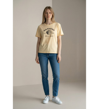 T-shirt Wkdbora jaune