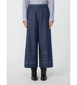 Granatowe spodnie Micron