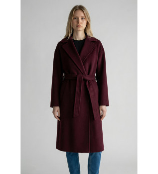 Bordo barva Wkdcivada trenčkot