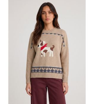 Gebreide Trui Wkdpavidi beige