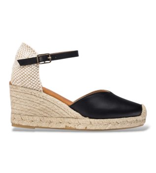 Espadrilles Met Sleehak Zwart
