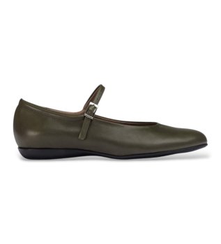 Bailarinas de Piel Bo 60 Verde