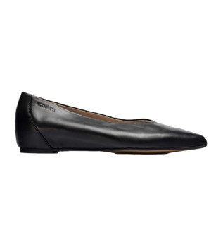 Triana black leather ballerinas