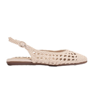 Wob beige ballet flats