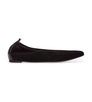 Ballerinas aus Leder Triana 32 Schwarz
